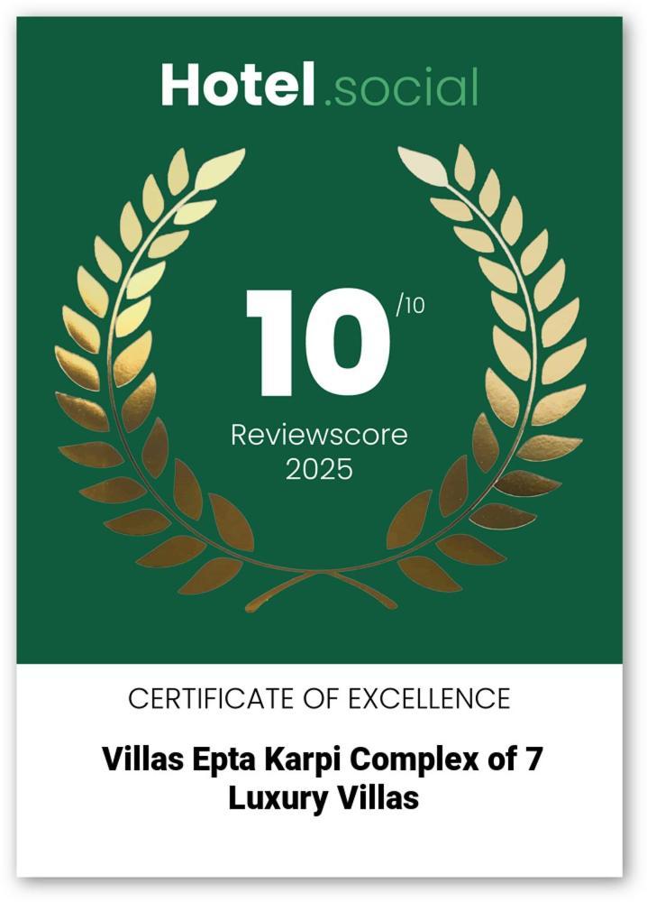 Villas Epta Karpi Complex Of 7 Luxury Villas Skriperon Zewnętrze zdjęcie